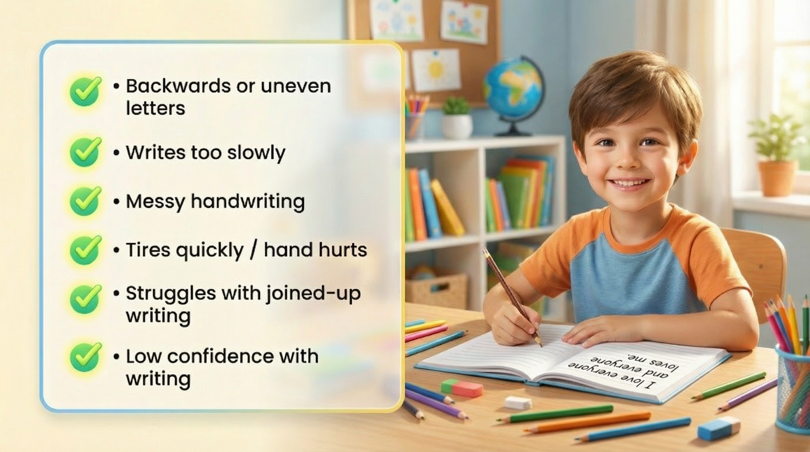Child handwriting programme hero image